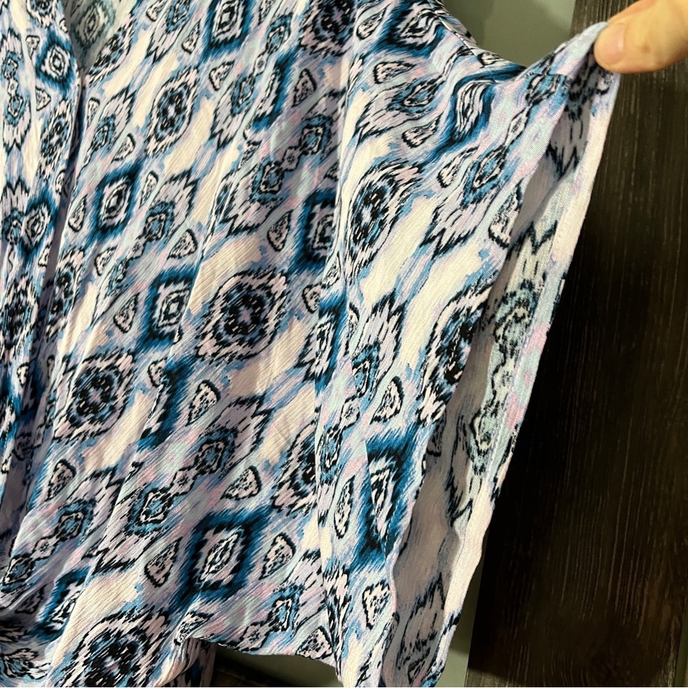 ANDREE BY UNIT Boho Slouchy Patterned Flowy Blous… - image 6